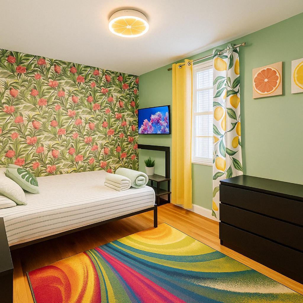 Tropical Comfort Room In Harlem Cozy Stay With Snacks & Style New York Exteriör bild